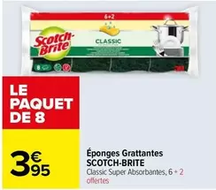 Scotch - Éponges Grattantes offre à 3,95€ sur Carrefour