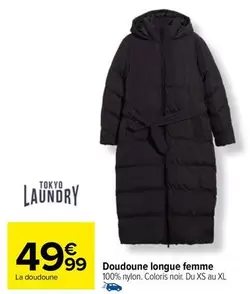 Xs - Doudoune Longue Femme offre à 49,99€ sur Carrefour