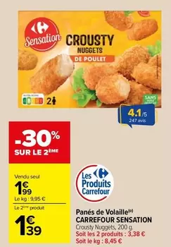 Carrefour - Panés De Volaille offre à 1,99€ sur Carrefour Drive