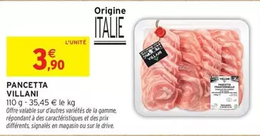 Villani - Pancetta offre à 3,9€ sur Intermarché Contact