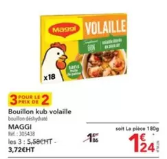 Maggi - Bouillon Kub Volaille offre à 1,24€ sur Metro