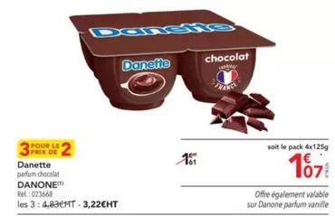 Danone - Danette offre à 1,61€ sur Metro