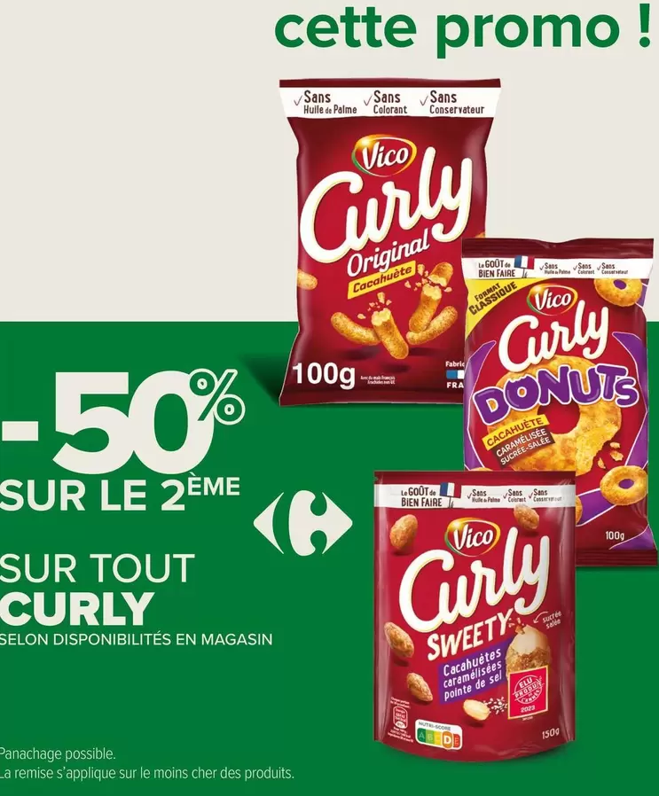 Vico - Sur Tout Curly offre sur Carrefour Express