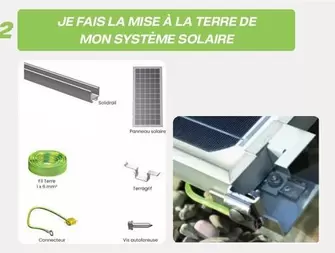 Je Fais La Mise À La Terre De Mon Système Solaire offre sur Yesss Electrique