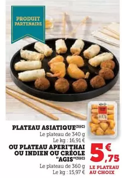 Agis - Plateau Asiatique offre à 5,75€ sur Hyper U