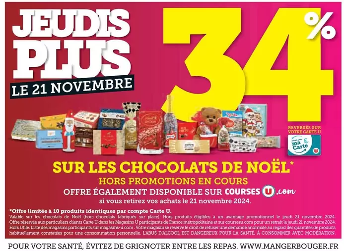 Sur Les Chocolats De Noël offre sur Super U