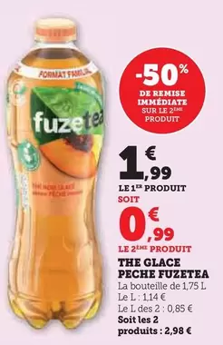 Fuzetea - The Glace Peche offre à 1,99€ sur Super U