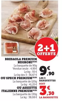 Negroni - Bresaola Premium offre à 4,95€ sur Super U