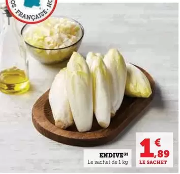 Endive offre à 1,89€ sur U Express