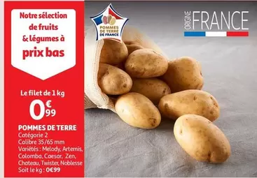 Pommes De Terre offre à 0,99€ sur Auchan Supermarché