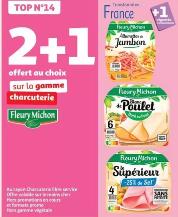 Fleury Michon - Sur La Gamme Charcuterie offre sur Auchan Hypermarché