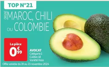 Avocat offre à 0,99€ sur Auchan Hypermarché