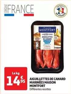 Maison Montfort - Aiguillettes De Canard Marinées offre à 14,95€ sur Auchan Hypermarché