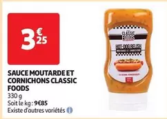 Classic Foods - Sauce Moutarde Et Cornichons offre à 3,25€ sur Auchan Hypermarché