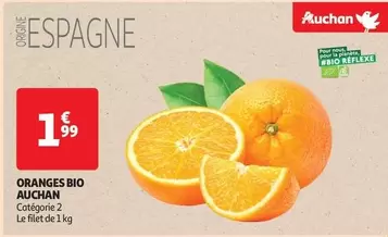 Auchan - Oranges Bio offre à 1,99€ sur Auchan Hypermarché