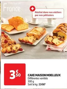 Cake Maison Moelleux offre à 3,5€ sur Auchan Hypermarché