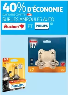 Auchan - Sur Les Ampoules Auto offre sur Auchan Hypermarché