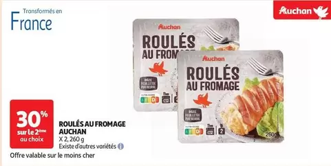 Auchan - Roulés Au Fromage offre sur Auchan Hypermarché