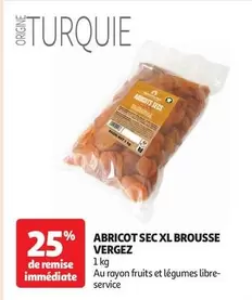 Brousse - Abricot Sec Xl Vergez offre sur Auchan Hypermarché