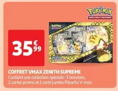 Pokemon - Coffret Vmax Zenith Supreme offre à 35,99€ sur Auchan Supermarché