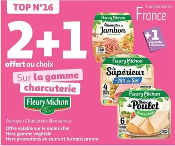 Fleury Michon - Sur La Gamme Charcuterie offre sur Auchan Supermarché