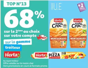 Herta - Sur La Gamme Traiteur  offre sur Auchan Hypermarché