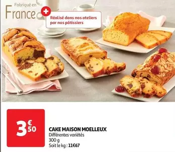 Cake Maison Moelleux offre à 3,5€ sur Auchan Hypermarché