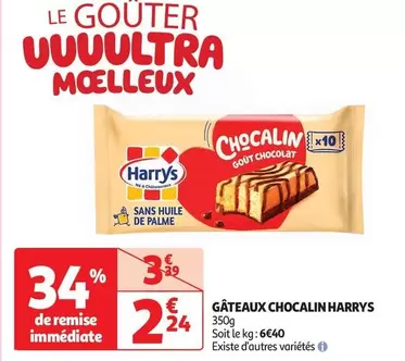 Harry'S - Gâteaux Chocalin offre à 2,24€ sur Auchan Hypermarché