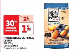 Le Ster - Madeleines Au Lait Frais offre à 1,95€ sur Auchan Hypermarché