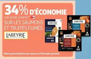 Labeyrie - Sur Les Saumons Et Truites Fumés offre sur Auchan Supermarché