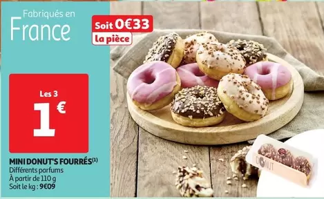 Mini Donut'S Fourres offre à 1€ sur Auchan Supermarché