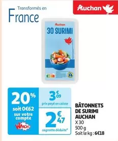 Auchan - Bâtonnets De Surimi offre à 2,47€ sur Auchan Supermarché