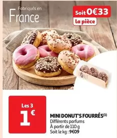 Mini Donut'S Fourres offre à 0,33€ sur Auchan Supermarché