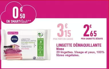 Nivea - Lingette Démaquillants offre à 2,65€ sur Carrefour