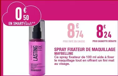 MAYBELLINE - Spray Fixateur De Maquillage offre à 8,74€ sur Carrefour