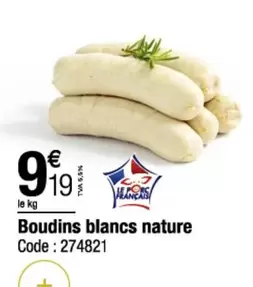 Boudins Blancs Nature offre à 9,19€ sur Promocash