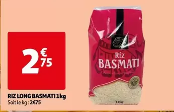 Riz Long Basmati offre à 2,75€ sur Auchan Hypermarché