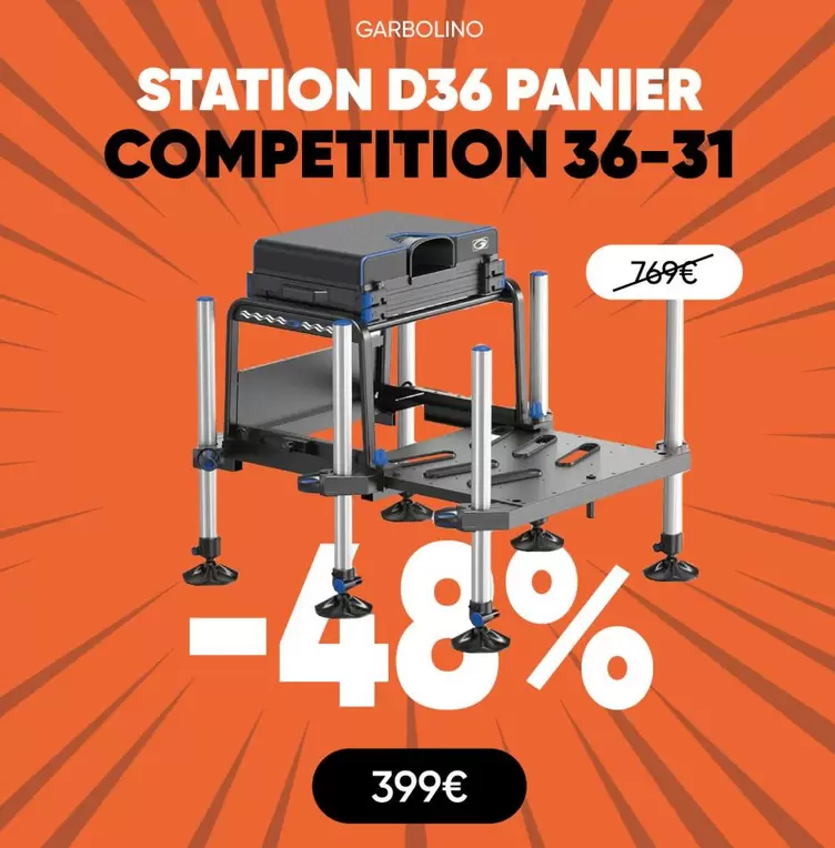 Station D36 Panier Competition 36-31 offre à 399€ sur Pacific Pêche