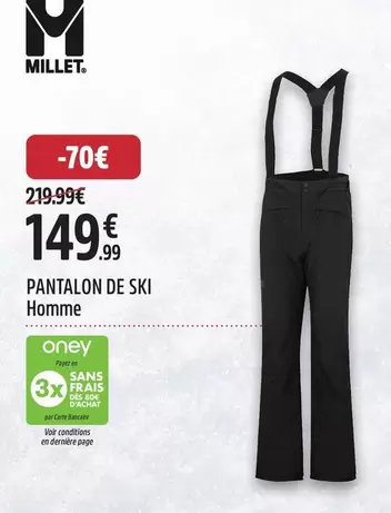 Pantalon De Ski Homme offre à 149,99€ sur Intersport