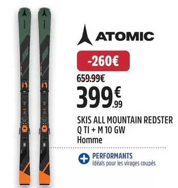 Skis All Mountain Redster Q Ti + M 10 Gw Homme offre à 399,99€ sur Intersport