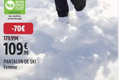 Pantalon De Ski Femme offre à 109,99€ sur Intersport