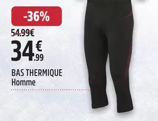 Bas Thermique Homme offre à 34,99€ sur Intersport