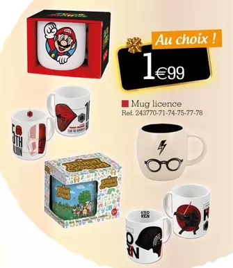 Mug Licence offre à 1,99€ sur KANDY