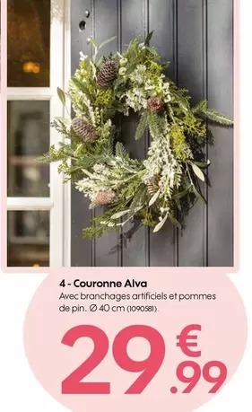 Couronne Alva offre à 29,99€ sur Truffaut