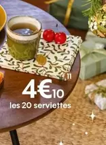 Les 20 Serviettes offre à 4,1€ sur Truffaut