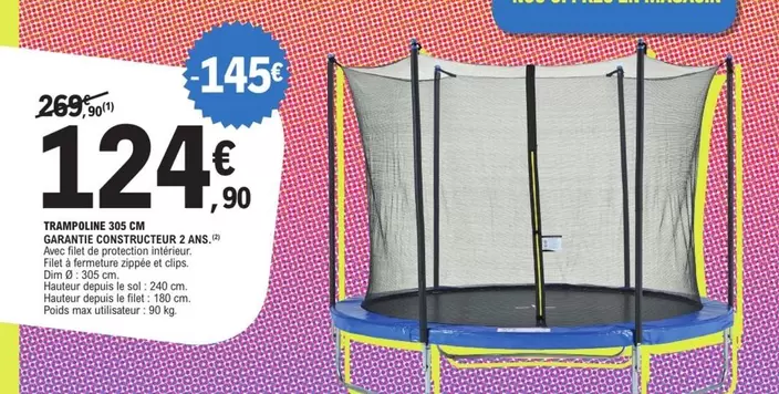 Dim - Transformé Congélateur 2 Ans+ offre à 124,9€ sur E.Leclerc Sports