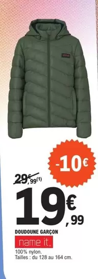 Name It - Doudoune Garçon offre à 19,99€ sur E.Leclerc Sports