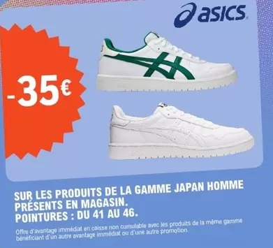 Sur Les Produits De La Gamme Japan Homme Presents En Magasin Pointures offre sur E.Leclerc Sports