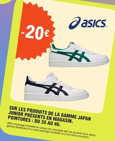 Sur Les Produits De La Gamme Japan Junior Présents En Magasin Pointures offre sur E.Leclerc Sports