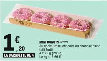 Donuts - Mini offre à 1,2€ sur E.Leclerc